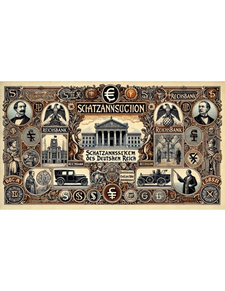 1923 - GERMAN SCHATZANWEISUNG DES DEUTSCHEN REICHS 5,000,000 RM 8-15%