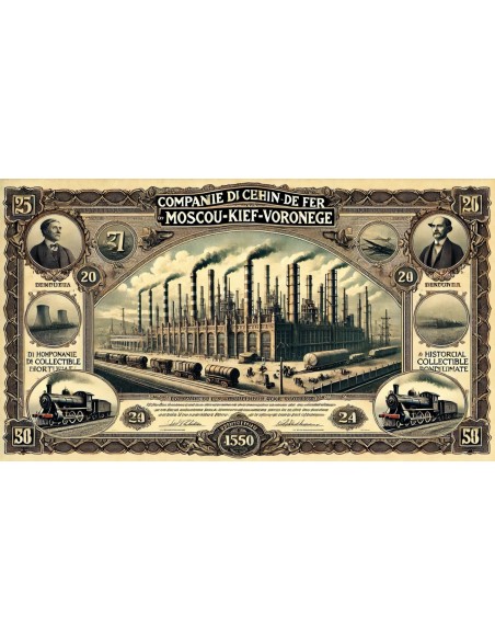 1914 - CHEMIN DE FER DE MOSCOU-KIEF-VORONEGE COMP. DU