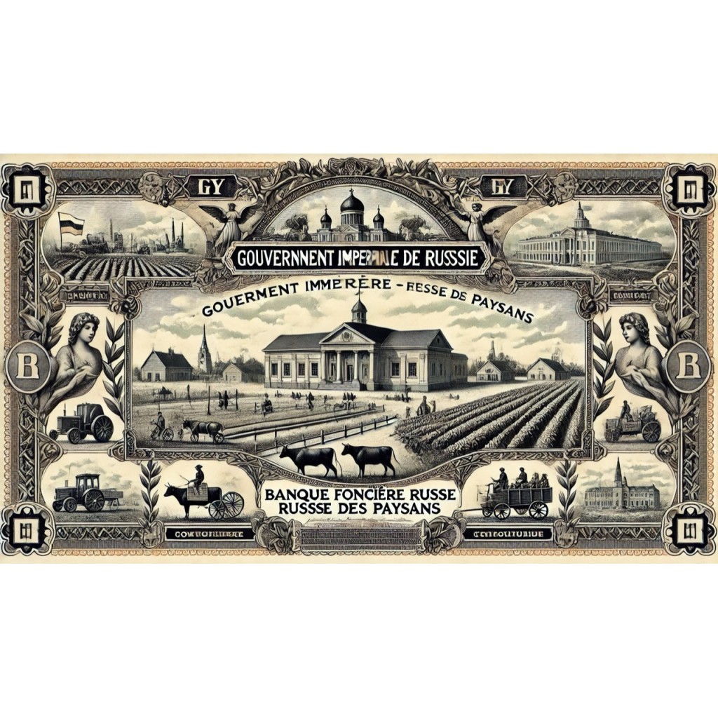 1912 - GOUVERNEMENT IMPERIAL DE RUSSIE - BANQUE...