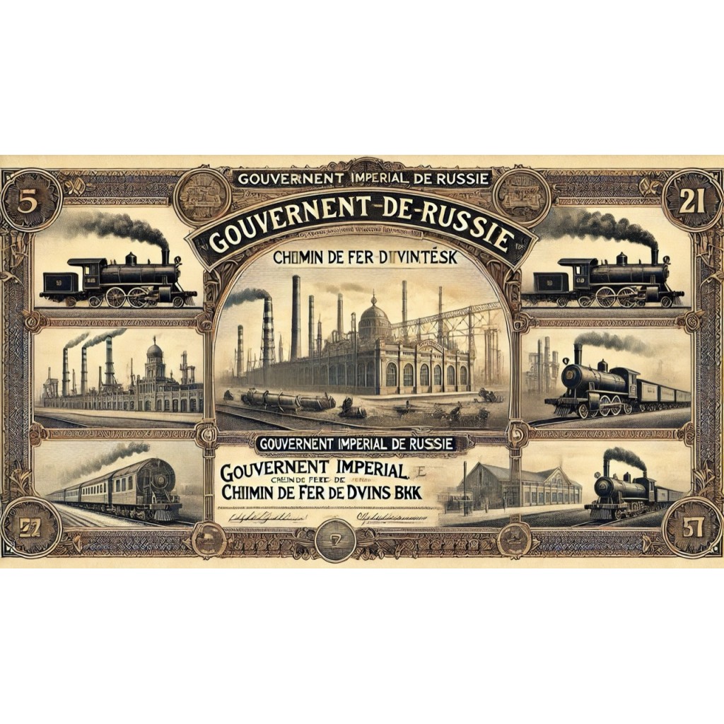 1894 - GOUVERNEMENT IMPERIAL DE RUSSIE - CHEMIN...