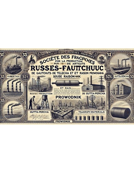 1906 - PROWODNIK-S. DES FABR. RUSSES-FRANC. POUR LA PROD. DES ART. DE CAOUTCHOUC,DE GUTTA-PERCHA..