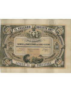 IL VULCANO - UNA AZIONE - TORINO 1853