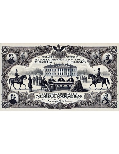 1906 - BANQUE IMPERIALE FONCIERE DE LA NOBLESSE 5.000 Rubli