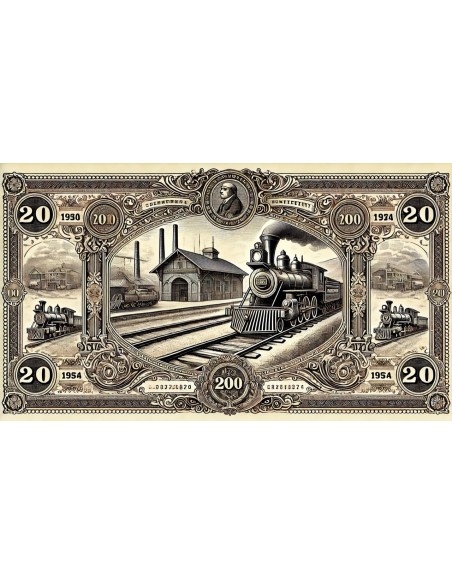 1898 - CIE DES CHEMINS DE FER DU SUD-OST EISENBAHN GESELLSCHAFT (1000 Mrk)