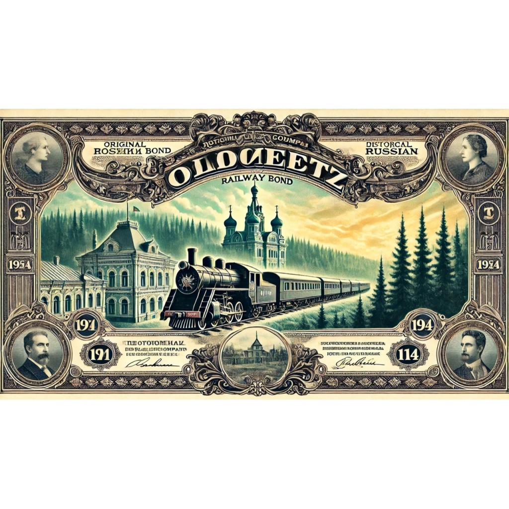 1914 - CHEMIN DE FER D'OLONETZ COMP. DU