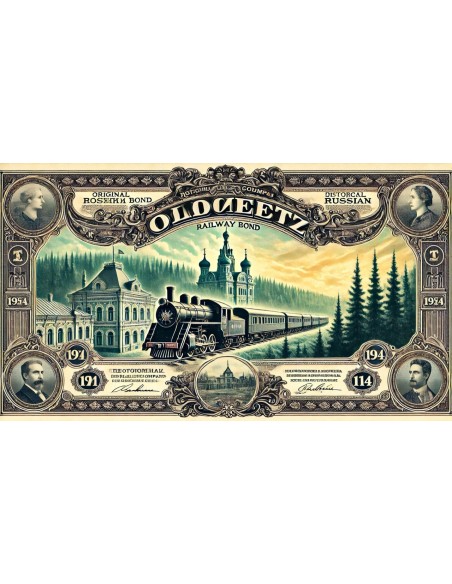 1914 - CHEMIN DE FER D'OLONETZ COMP. DU