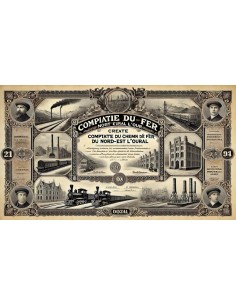 1912 - CHEMIN DE FER DU NORD-EST DE L'OURAL COMP. DU 2