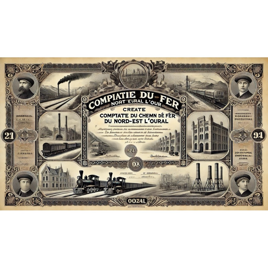 1912 - CHEMIN DE FER DU NORD-EST DE L'OURAL...