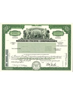 1980 - MISSOURI PACIFIC CORPORATION 10.000 AZIONI