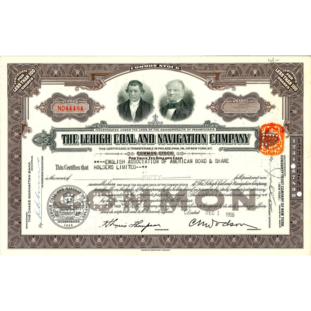 1955 - THE LEHIGH COAL AND NAVIGATION COMPANY