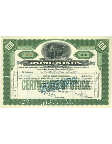 1943 - DOME MINES