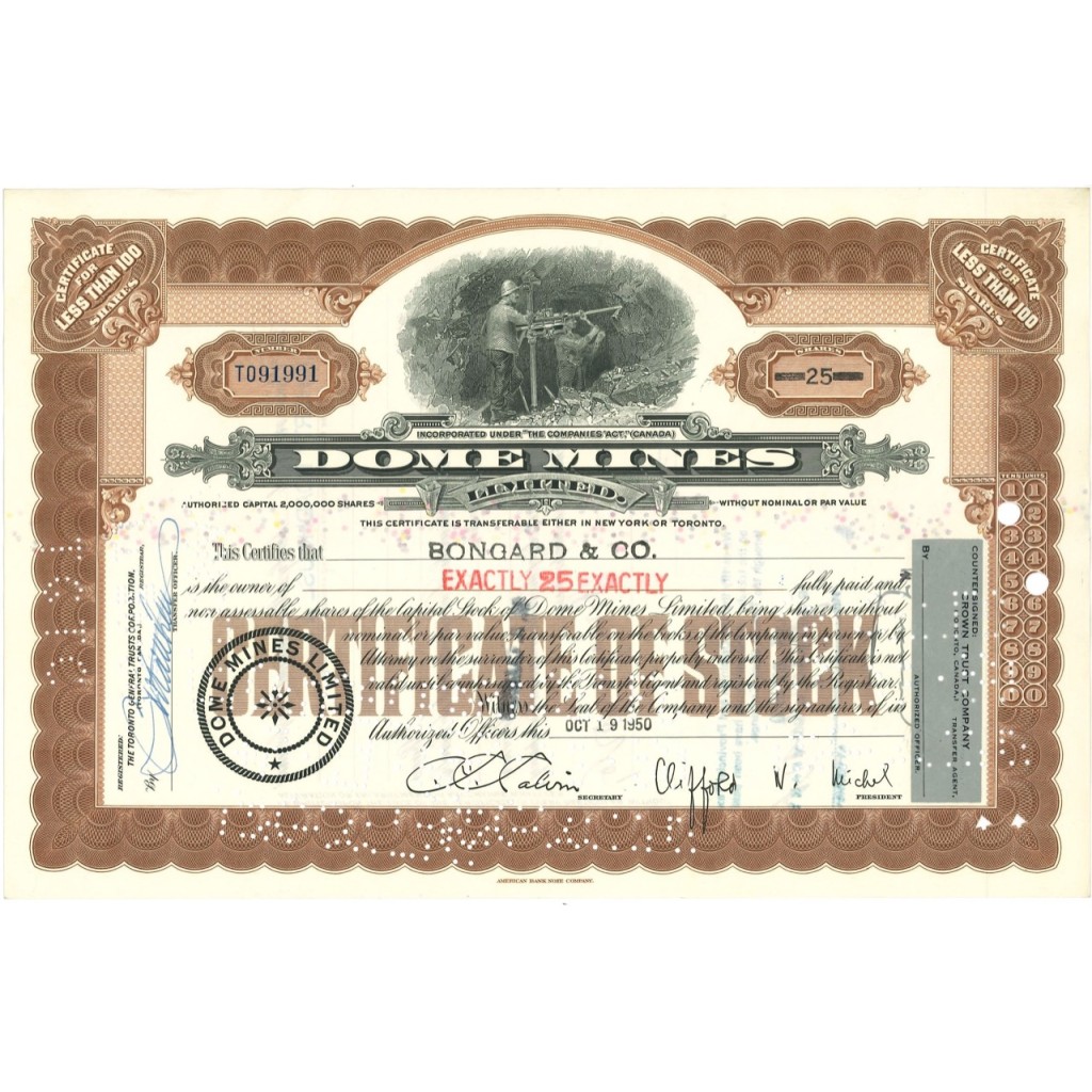 1950 - DOME MINES