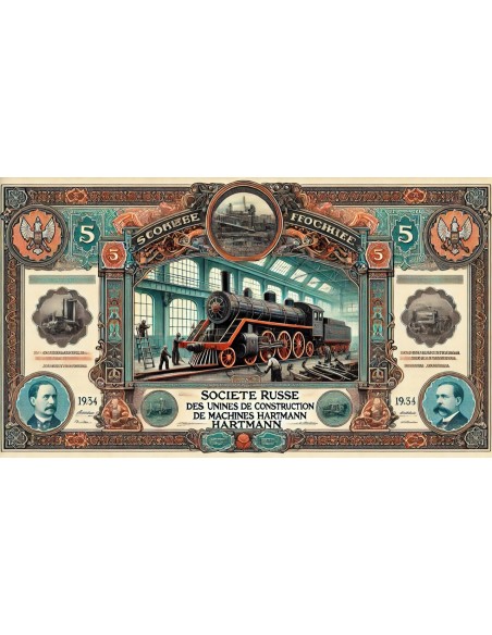 1897 - RUSSE DES USINES DE CONSTRUCTION DE MACHINES HARTMANN SOC.