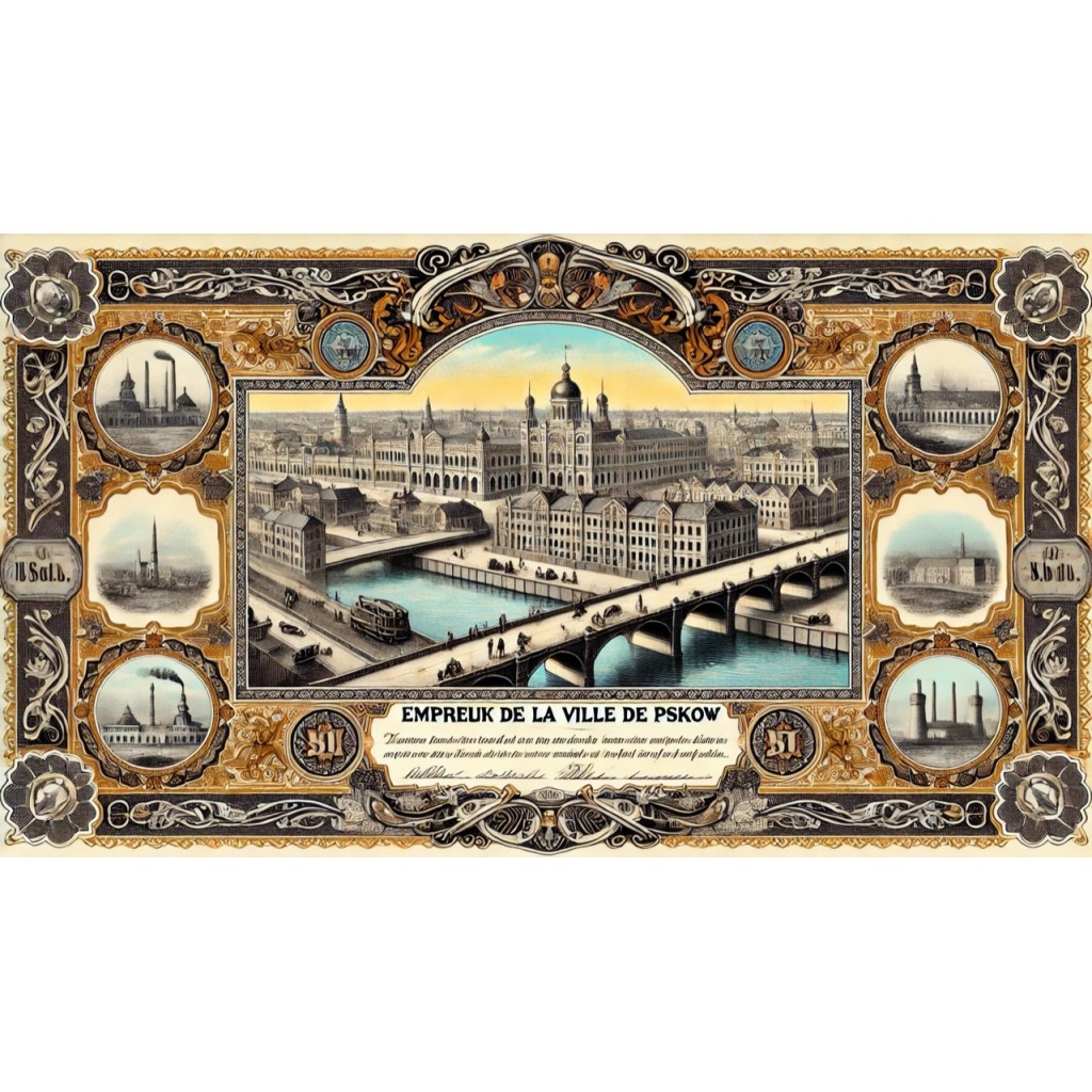 1909 - EMPRUNT DE LA VILLE DE PSKOV (800.000...