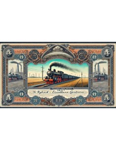 1895 - RYBINSK EISENBAHN-GESELLSCHAFT (OBBLIGAZIONE DI... 2