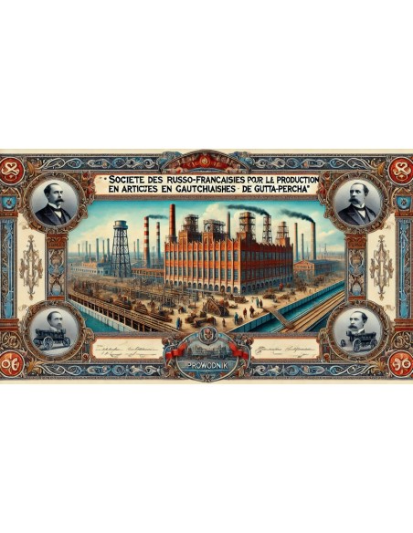 1937 - PROWODNIK-S. DES FABR. RUSSES-FRANC. POUR LA PROD. DES ART. DE CAOUTCHOUC,DE GUTTA-PERCHA.. (CERTIFICATO)