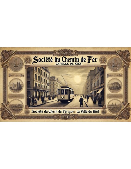 1907 - CHEMIN DE FER (TRAMWAY) DE LA VILLE DE KIEF SOC. DU