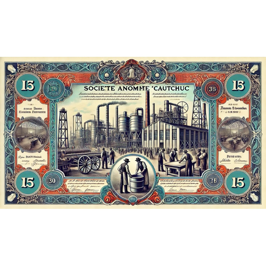1913 - CAOUTCHOUC SOC. ANONYME (Azione da 100...