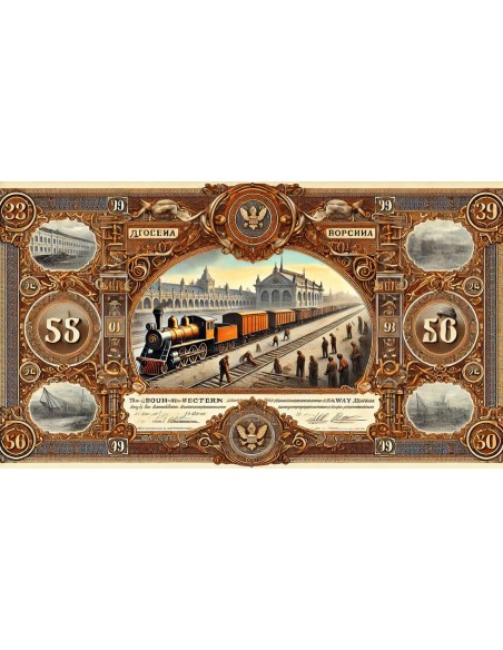 1885 - CHEMIN DE FER DE VLADICAUCASE SOC. DU - EMPRUNT 4%