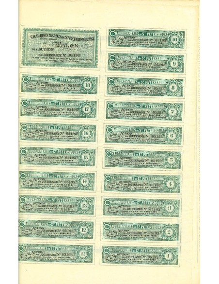 1898 - CHAUDRONNERIES DE S. PETERSBOURG (AZIONE DI GODIMENTO)