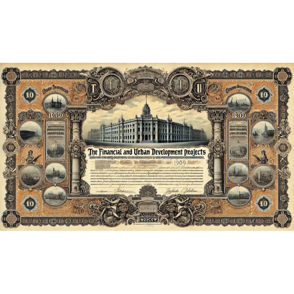 1909 - EMPRUNT DE LA VILLE DE MOSCOU DE 1909