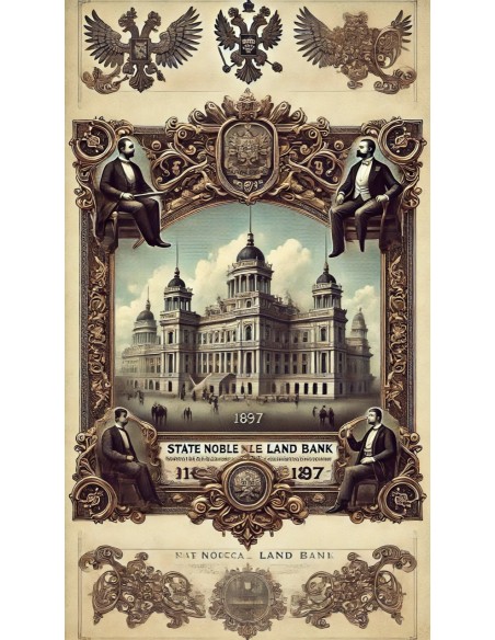 1897 - GOUVERNEMENT IMPERIAL DE RUSSIE - BANQUE IMPERIALE FONCIERE DE LA NOBLESSE (750 RUBLI)