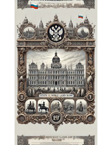 1897 - GOUVERNEMENT IMPERIAL DE RUSSIE - BANQUE IMPERIALE FONCIERE DE LA NOBLESSE (150 RUBLI)