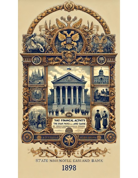 1898 - GOUVERNEMENT IMPERIAL DE RUSSIE - BANQUE IMPERIALE FONCIERE DE LA NOBLESSE (150 RUBLI)