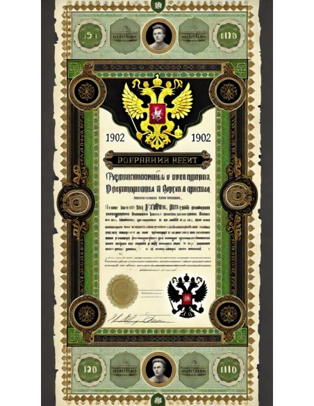 1902 - GOUVERNEMENT IMPERIAL DE RUSSIE - RENTE RUSSE 4%