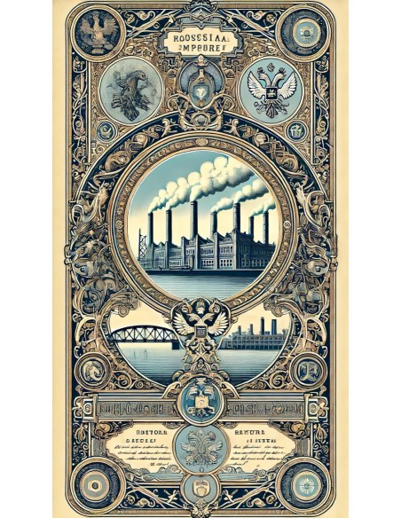 1896 - GOUVERNEMENT IMPERIAL DE RUSSIE - EMPRUNT RUSSE 3% 937,50 Rbl OR (2.500F) DE 1896