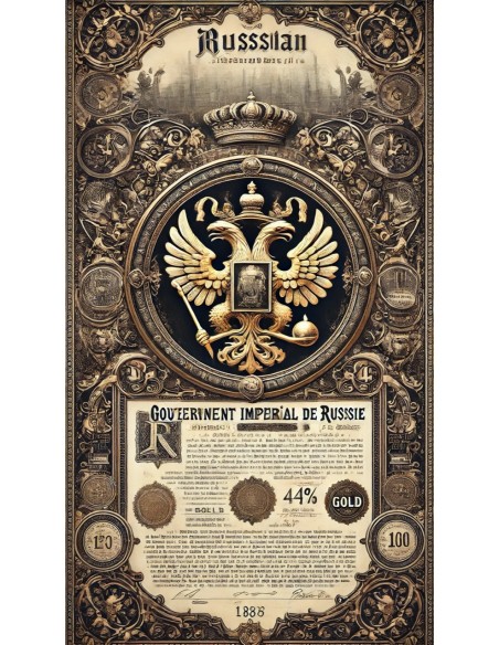 1889 - GOUVERNEMENT IMPERIAL DE RUSSIE - OBLIGATIONS CONSOLIDÉES RUSSES 4% 125 RUBLI OR DES CHEMINS DE FER, 2° SERIE (1 OBBLIG.)