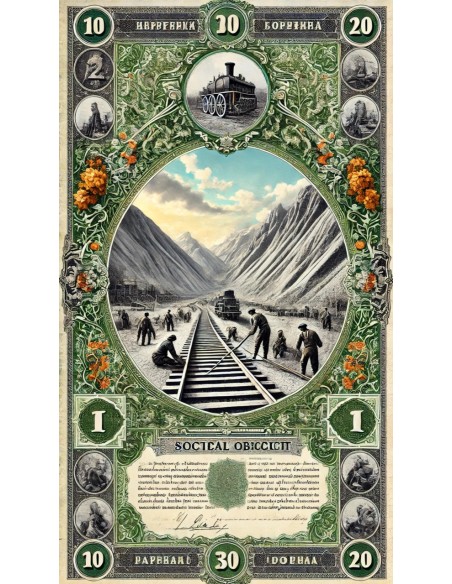 1913 - CHEMIN DE FER DE SEMIRETCHENSK COMP. DU 187,50 RUBLI