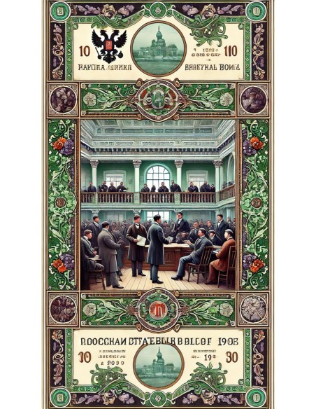 1905 - IMPERIAL GOVERNMENT OF RUSSIA 4%1/2 926 RUBLI - ST. PETERSBURG