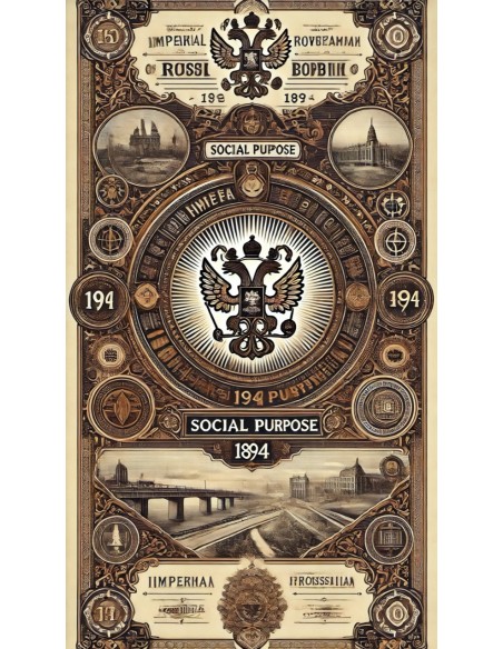 1894 - KAISERLICH RUSSISCHE REGIERUNG 4% 5.000 RUBLI - ST. PETERSBURG