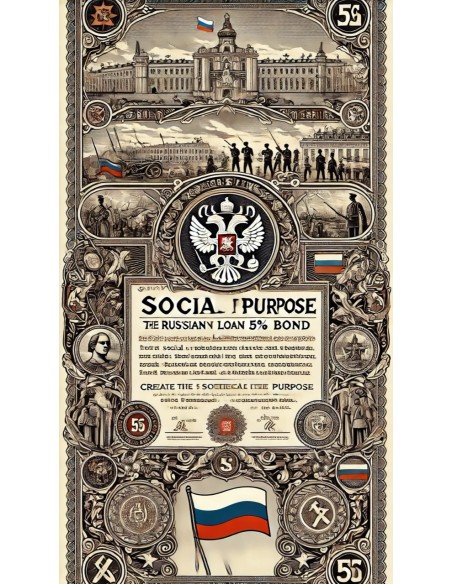 1914 - EMPRUNT INTERIEUR 5% - 1000 ROUBLES