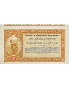 COMPANHIA ITALO-BRASILEIRA DE SEGUROS GERAES 1 AZIONE 1924