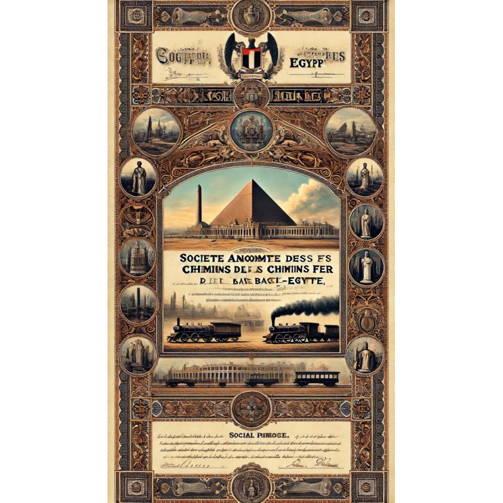 1896 - CHEMINS DE FER DE BASSE- EGYPTE - 1 AZIONE