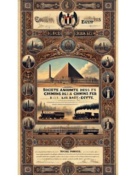 1896 - CHEMINS DE FER DE BASSE- EGYPTE - 1 AZIONE