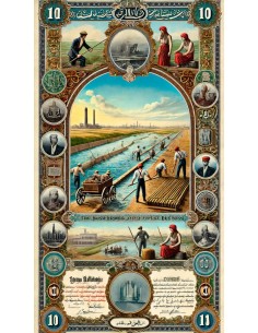 TRANVAUX D'IRRIGATION DU GOUVERNEMENT EGYPTIEN - 500 STERLINE 1902 2