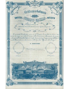 SOC.DEL PUBBLICO MACELLO DI MILANO - 1 AZIONE 1882