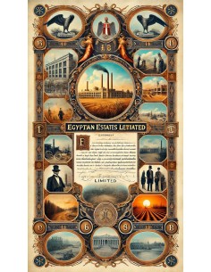 EGYPTIAN ESTATES - 5 AZIONI 1907 2