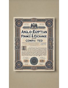 ANGLO-EGYPTIAN FINANCE AND EXCHANGE - 100 AZIONI 1920 2