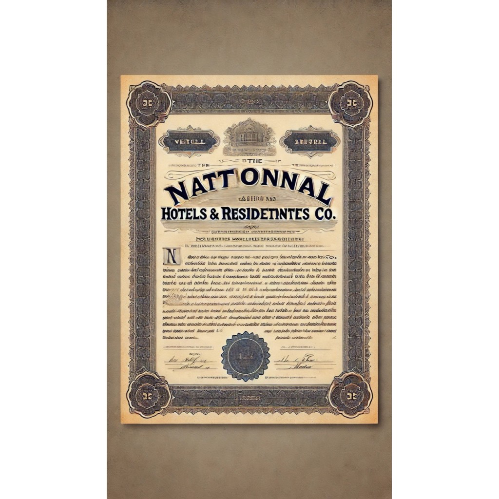 1905 - THE NATIONAL HOTELS AND RESIDENCES - AZIONI