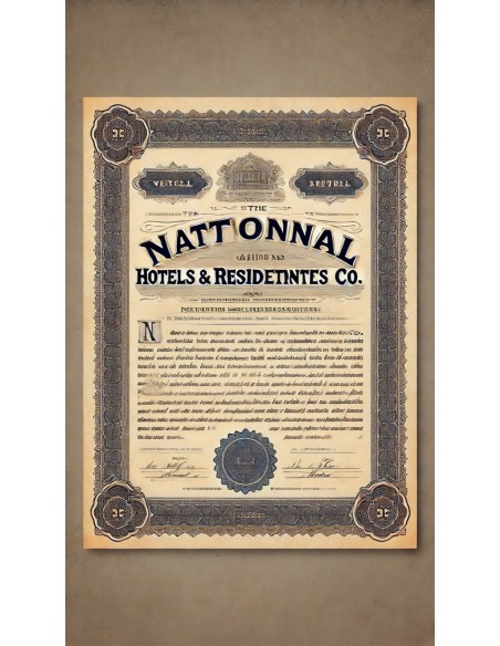 1905 - THE NATIONAL HOTELS AND RESIDENCES - AZIONI