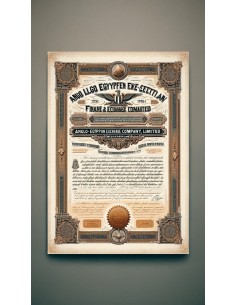 ANGLO-EGYPTIAN FINANCE AND EXCHANGE - 25 AZIONI 1920 2