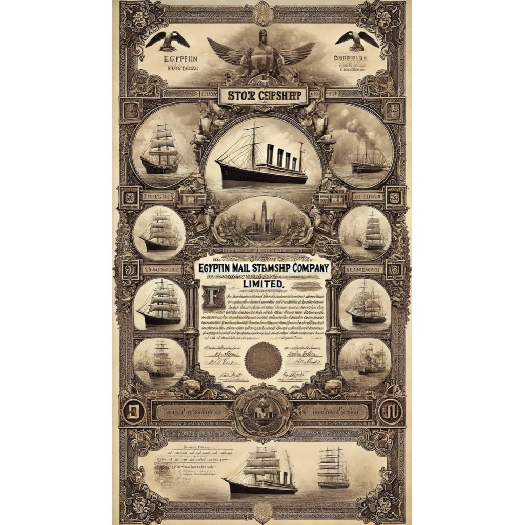 1907 - EGYPTIAN MAIL STEAMSHIP COMP. LTD 5 AZIONI