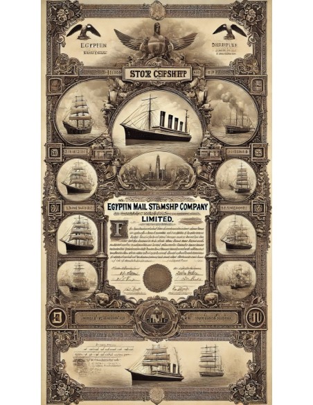 1907 - EGYPTIAN MAIL STEAMSHIP COMP. LTD 5 AZIONI