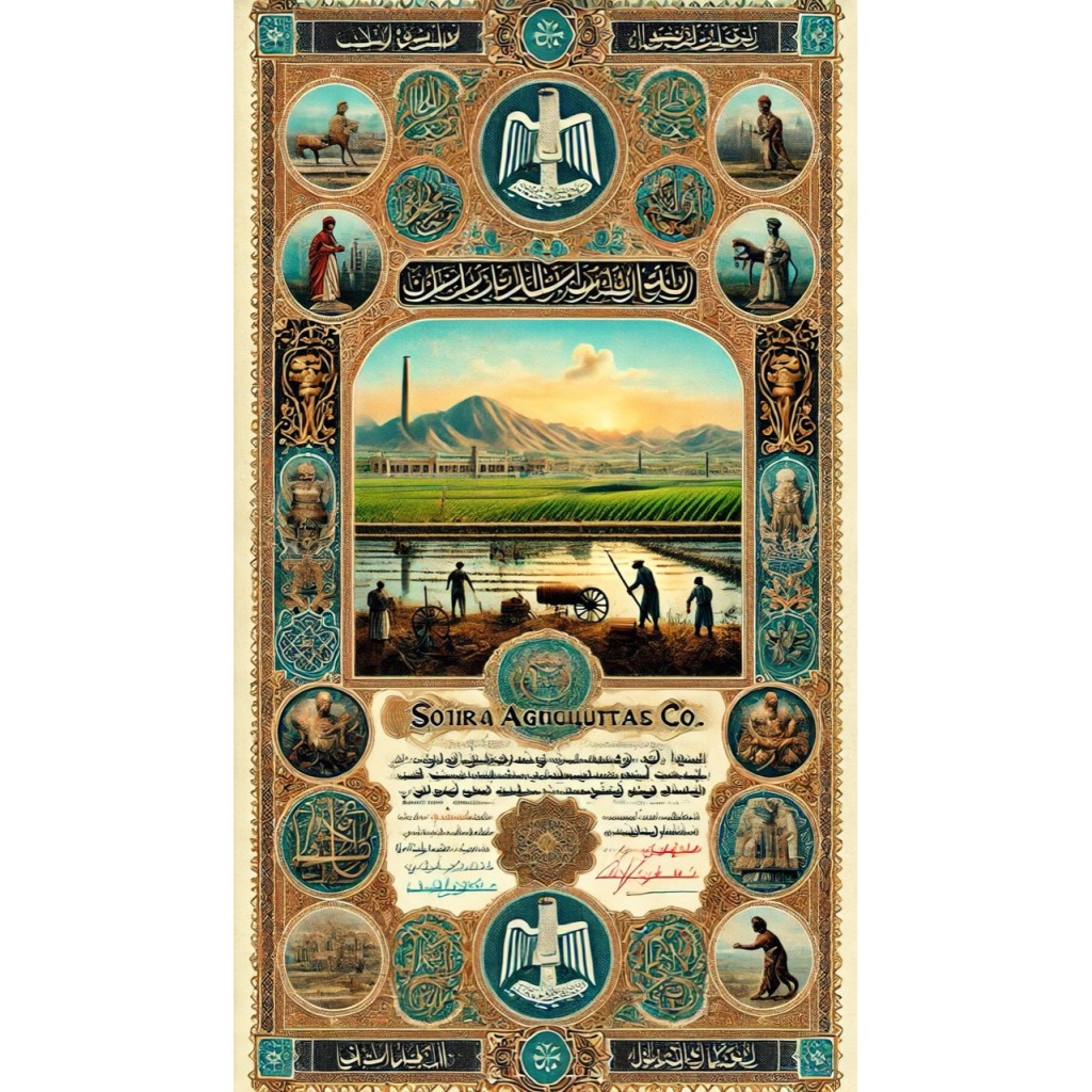 1928 - CAIRO AGRICOLTURAL C. 5 AZIONI PRIVILEGIATE