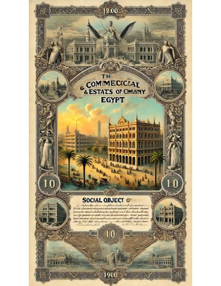 1904 - THE COMMERCIAL & ESTATES COMPANY OF EGIT - PART DE FONDATION