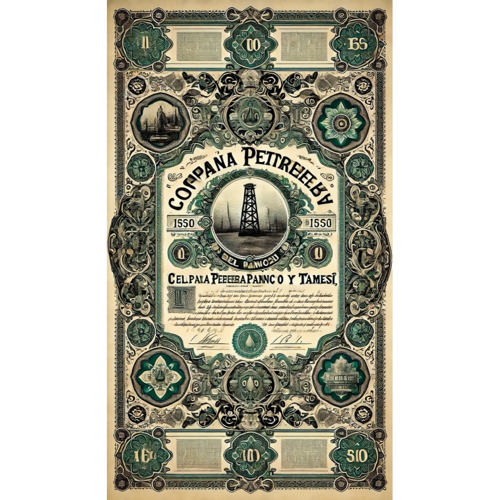 1914 - PETROLERA DEL PANUCO Y TAMESI (20 AZIONI)